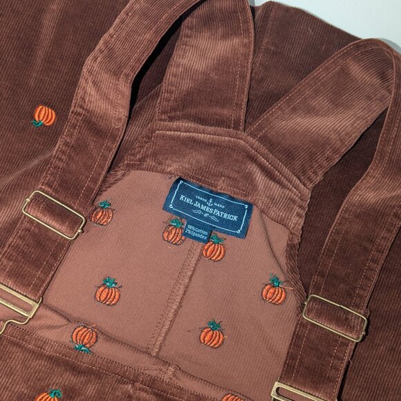 KJP Pumpkin Embroidered Corduroy Jumper Dress - Picture 4 of 8